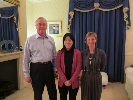 Denise Chan, Our 2011-2012 Scholar, Meets Vice Chancellor And His Wife
